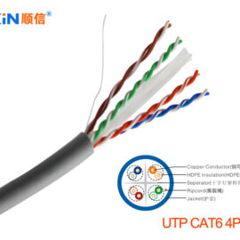 Category 6 UTP indoor 4Pair 23AWG 250MHz bare copper 1000ft