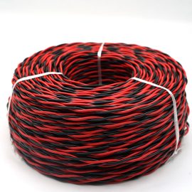 Free sample RVS 2X1.5 black and red electrical wire twisted pair for led lighting electric cable electrical wire