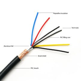 New Product Nbr Connector Hydrometry 4 Core Vented Cable With NBR Jacket